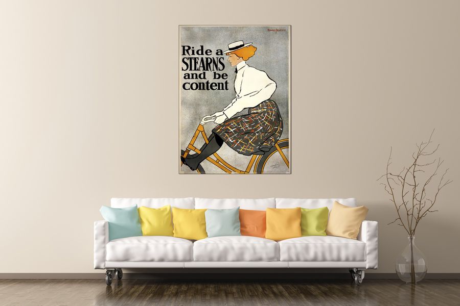 Ride a Stearns, Decorative MDF Panel (90x120cm)