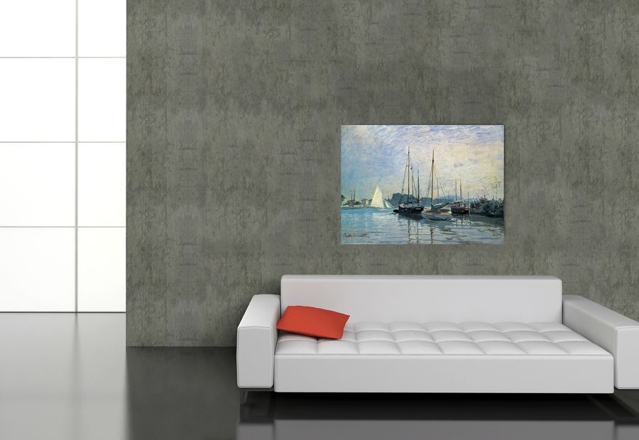 Monet - Bateaux De Paisance, Decorative MDF Panel (140x103cm)
