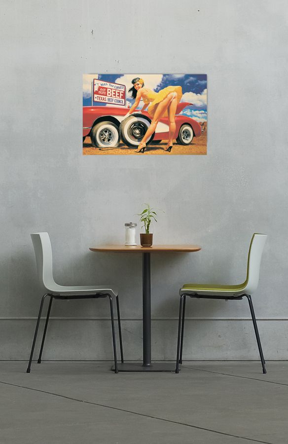 Hildebrandt - Yellow Rose, Decorative MDF Panel (88x58cm)