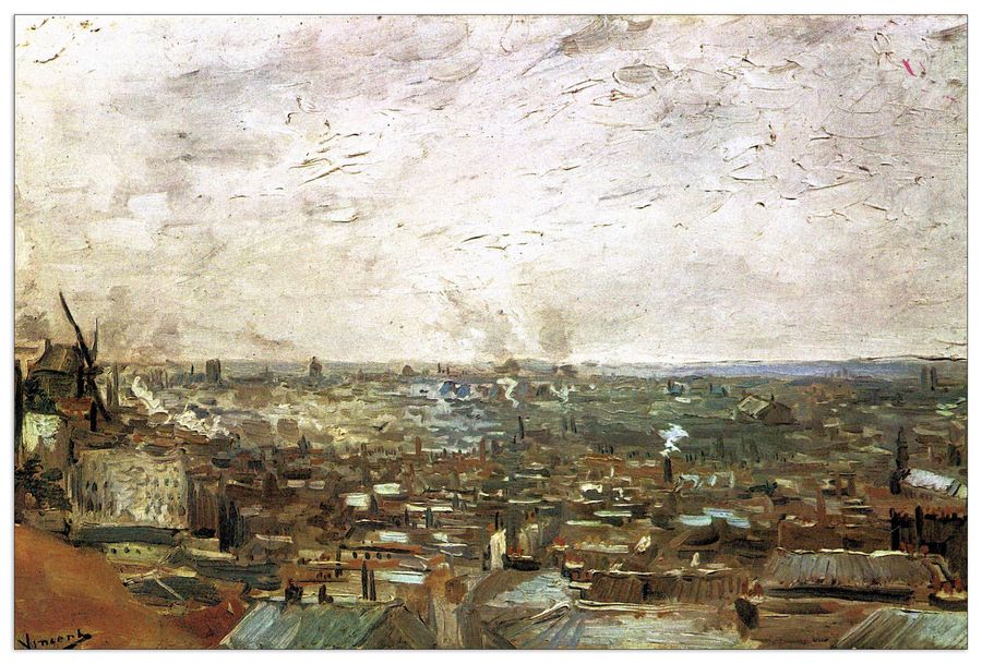 Van Gogh Vincent - View, Decorative MDF Panel (90x60cm)