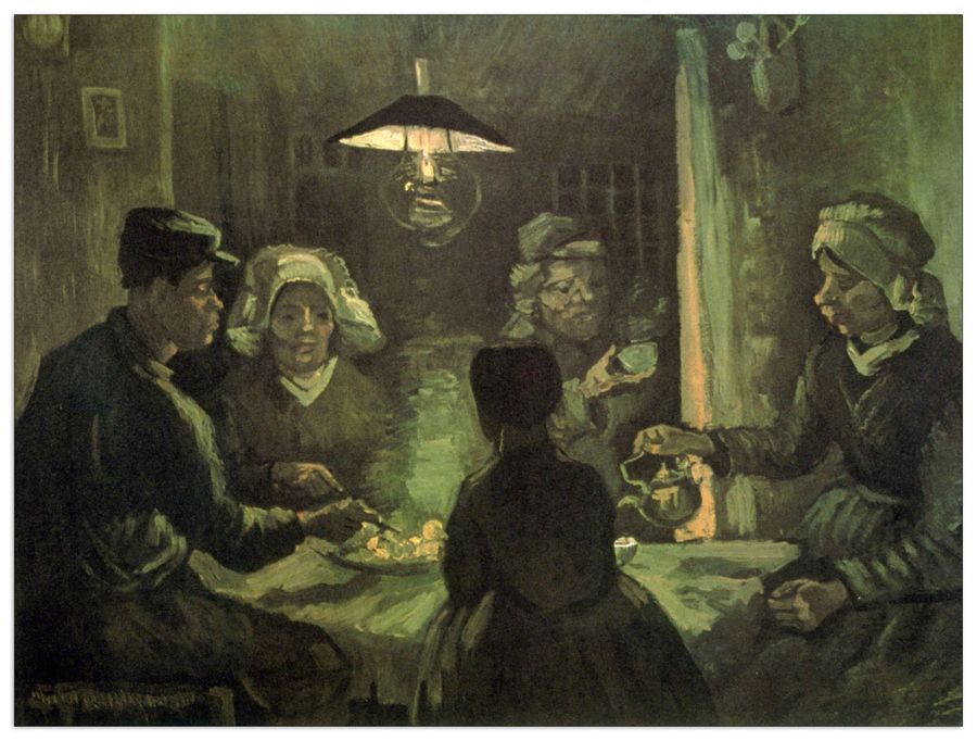 Van Gogh Vincent - Potato Ear, Decorative MDF Panel (80x60cm)