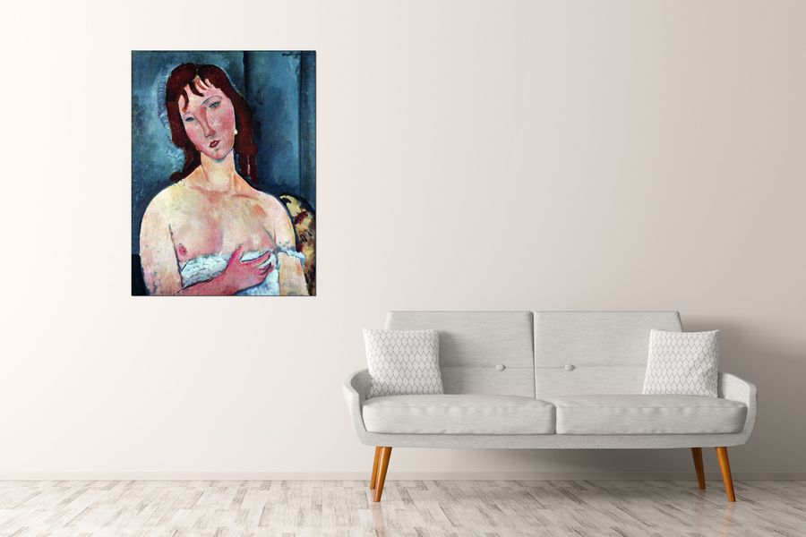 Modigliani Amedeo - Young Frau, Decorative MDF Panel (90x120cm)