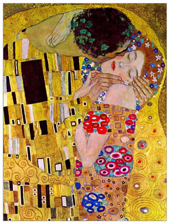 Klimt Gustav - The Kiss, Decorative MDF Panel (60x80cm)