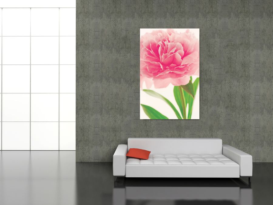 Plina Plotnikova - Pink Peony, Decorative MDF Panel (115x175cm)