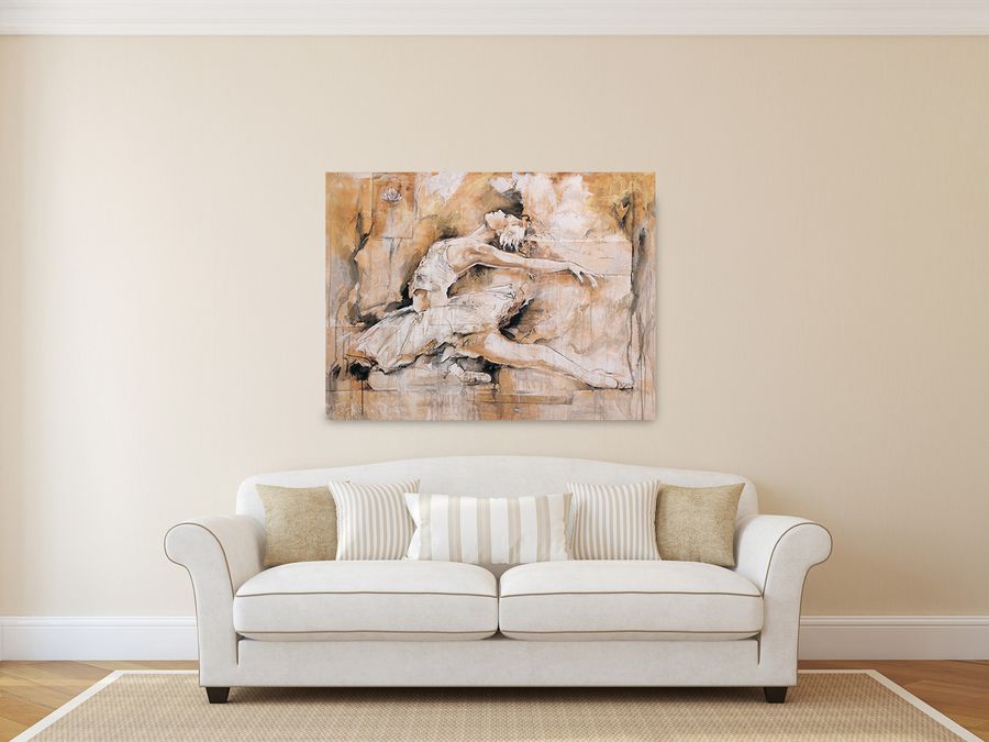 Gottfried - Swan Lake, Decorative MDF Panel (101x76cm)