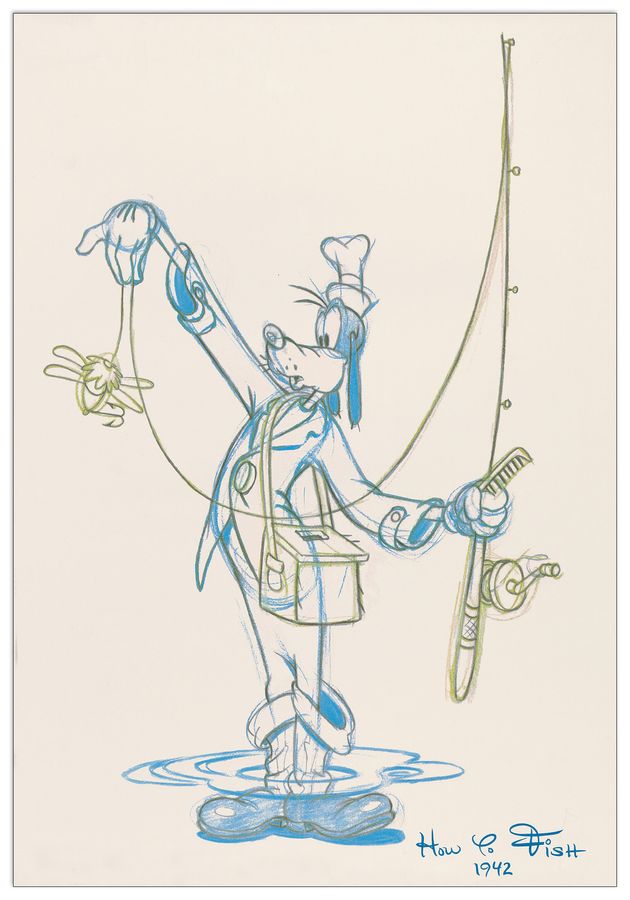 Disney - Fisherman Goofy, Decorative MDF Panel (43x63cm)