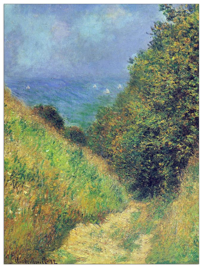 Monet Claude - Pourville II, Decorative MDF Panel (60x80cm)