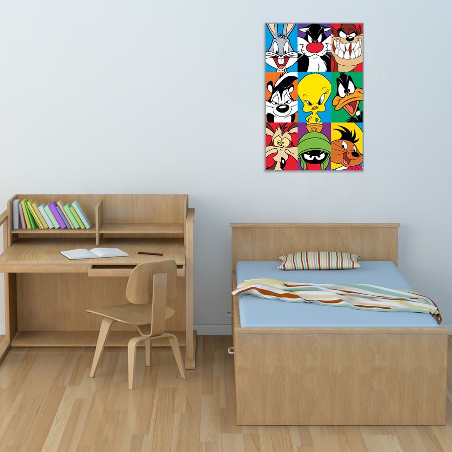 Null - Looney-Tunes, Decorative MDF Panel (61x91cm)