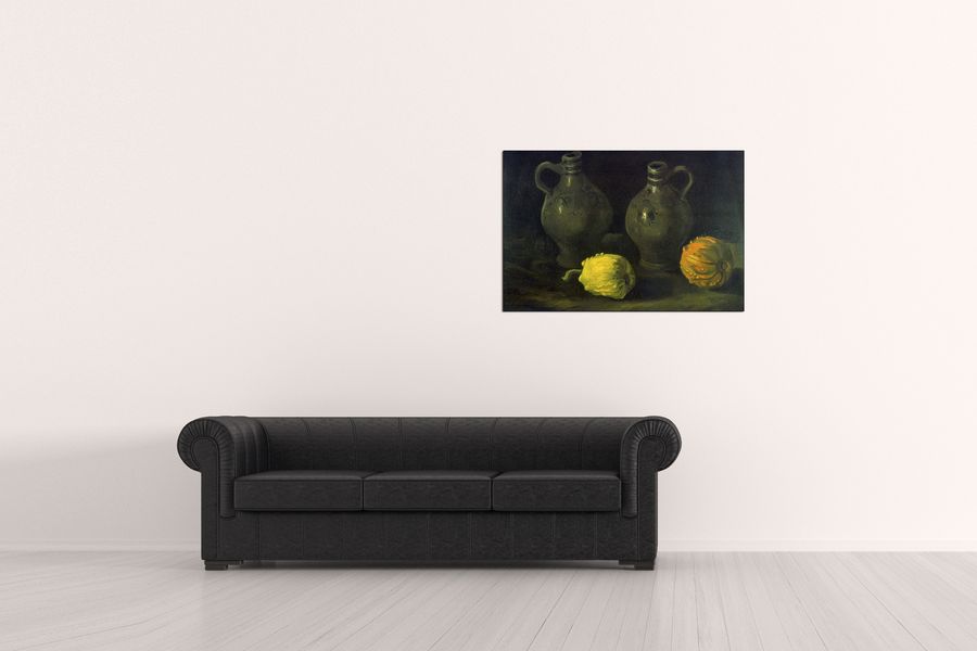 Van Gogh Vincent - Two Jars, Decorative MDF Panel (90x60cm)