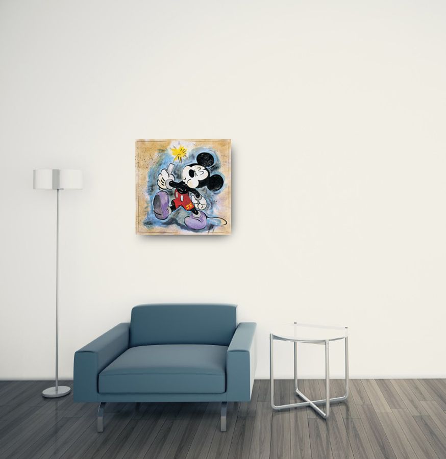 Lombardino - Explosive Mouse, Decorative MDF Panel (70x70cm)