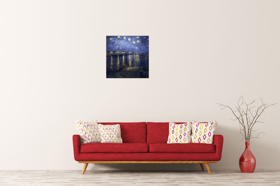 Van Gogh Vincent - Starry Night Over the Rhone, Decorative MDF Panel (50x50cm)