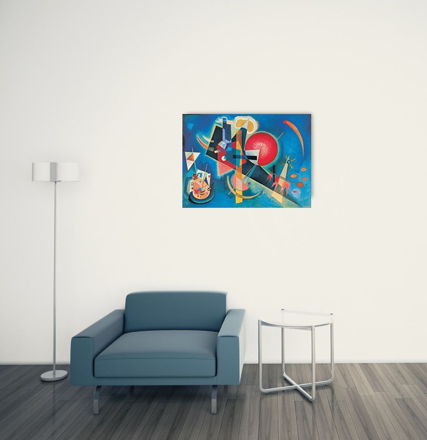 Kandinsky - Im Blau, Decorative MDF Panel (80x60cm)