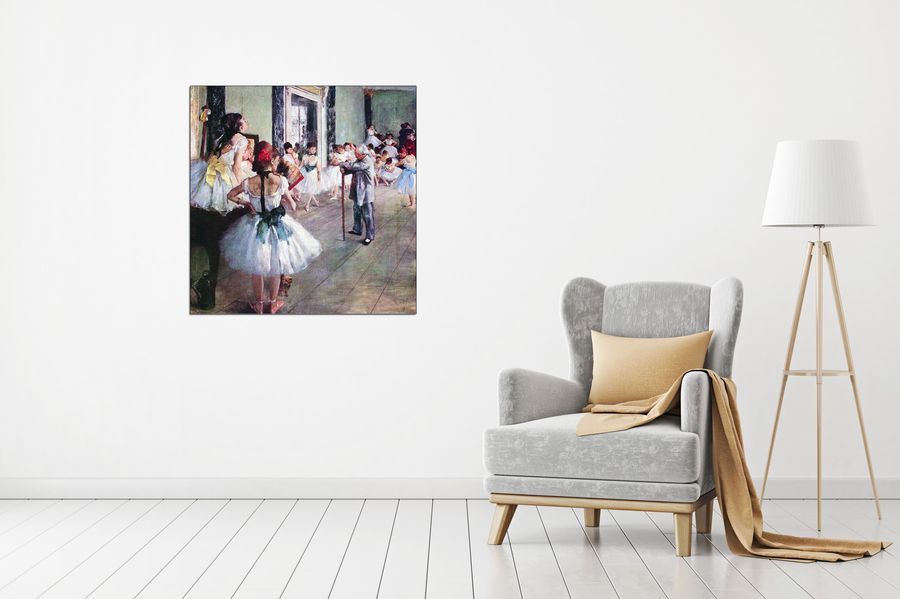 Degas Edgar - The dance class , Decorative MDF Panel (70x70cm)