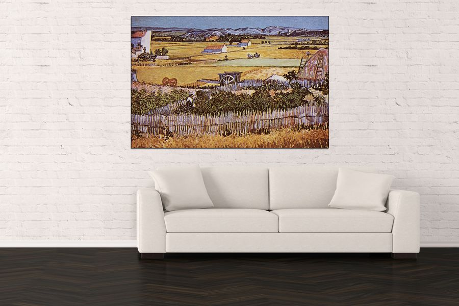 Van Gogh Vincent - The Harvest , Decorative MDF Panel (135x90cm)