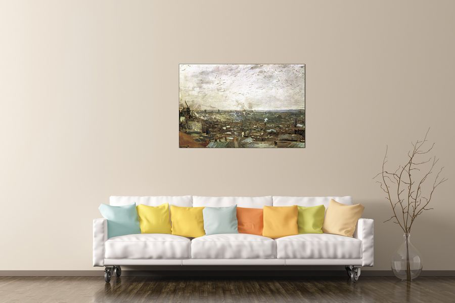 Van Gogh Vincent - View, Decorative MDF Panel (90x60cm)