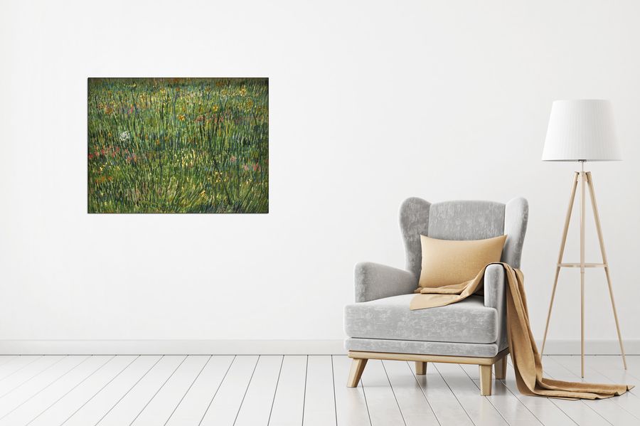 Van Gogh Vincent - Patch of grass, Decorative MDF Panel (80x60cm)