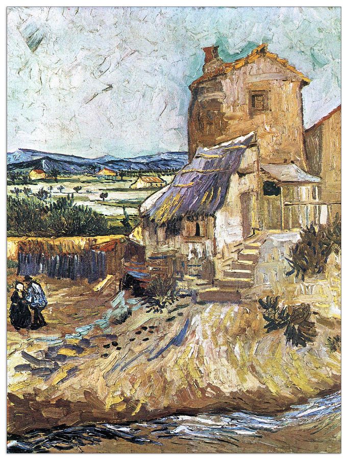 Van Gogh Vincent - The old mill, Decorative MDF Panel (60x80cm)