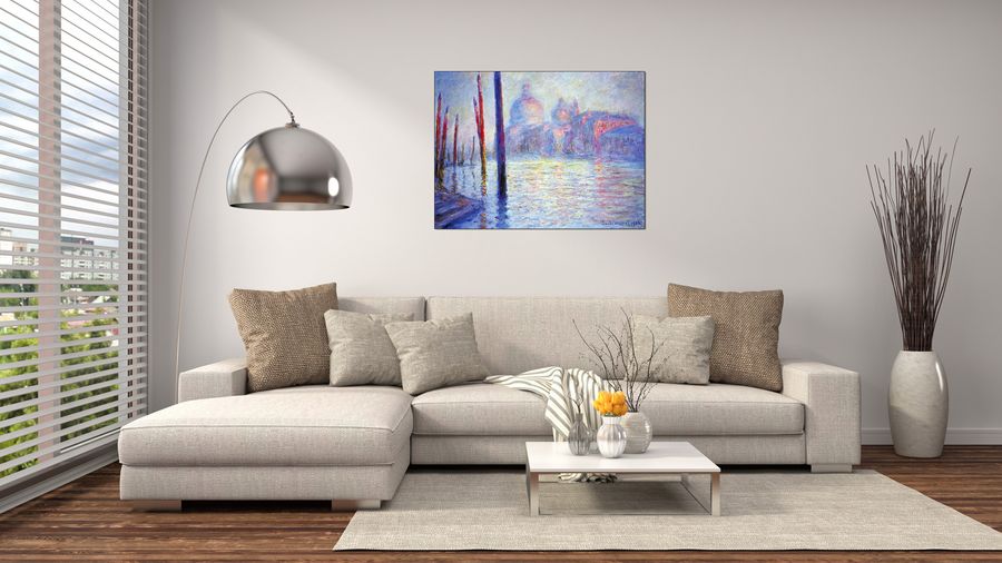 Monet Claude - Canal Grand, Decorative MDF Panel (80x60cm)