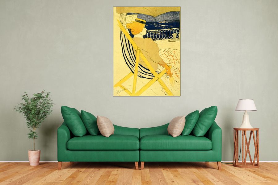 Toulouse-lautrec - The traveller, Decorative MDF Panel (90x120cm)