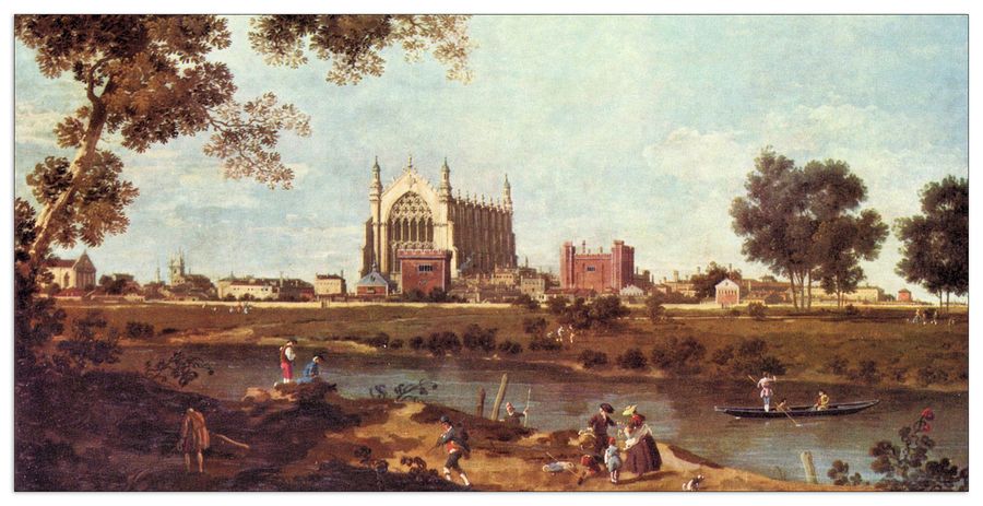 Canaletto - Eton College, Decorative MDF Panel (100x50cm)