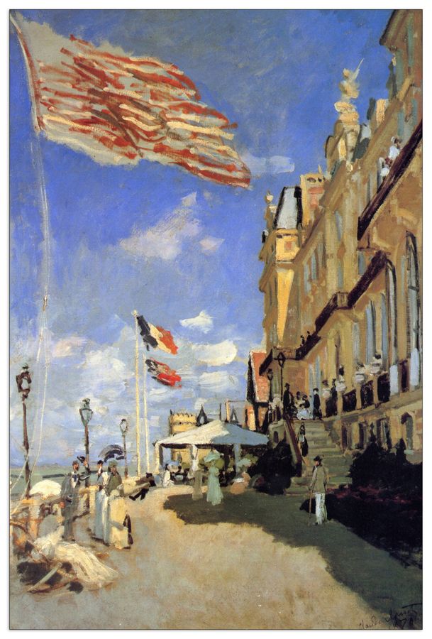 Monet Claude - Hotel de Roches Noires a Trouville, Decorative MDF Panel (90x135cm)