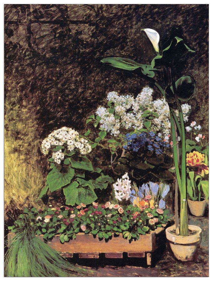 Renoir Pierre-auguste - Spring flowers, Decorative MDF Panel (90x120cm)
