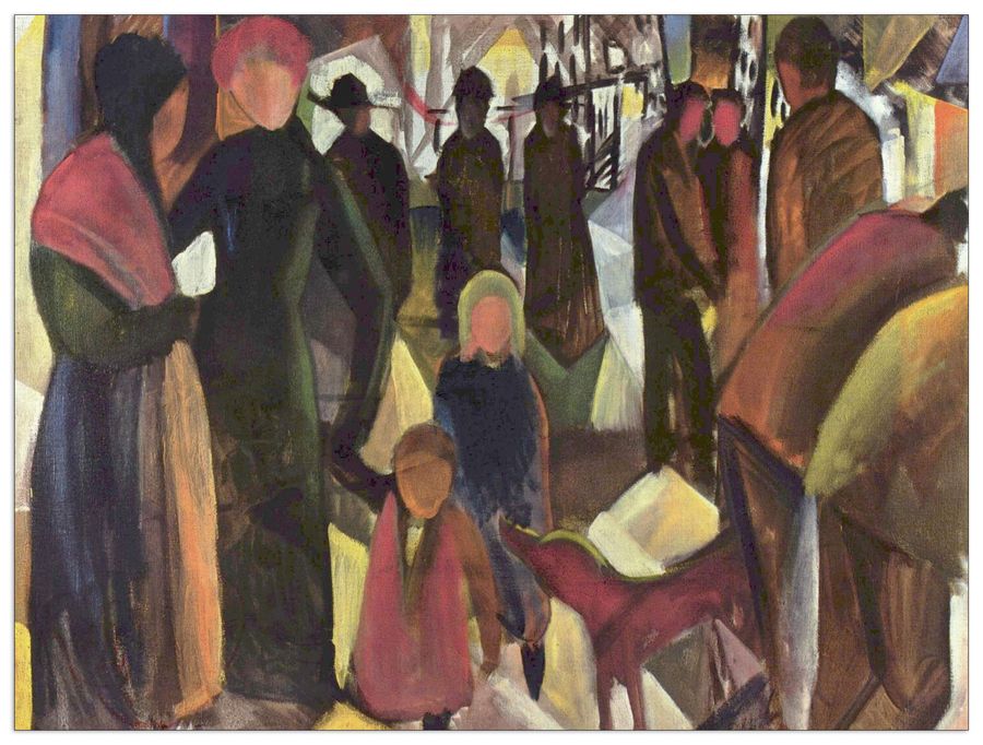 Macke August - Resignation, Decorative MDF Panel (120x90cm)