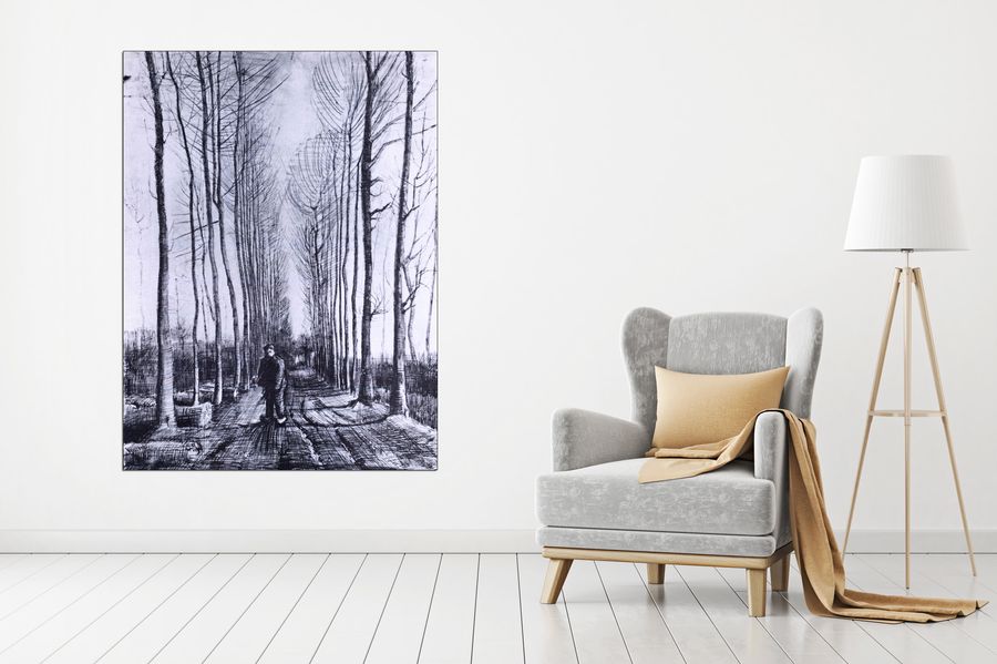 Van Gogh Vincent - Poplar avenue, Decorative MDF Panel (90x120cm)