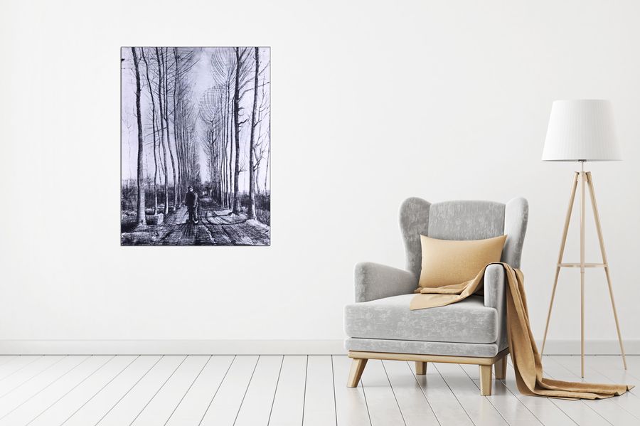 Van Gogh Vincent - Poplar avenue, Decorative MDF Panel (60x80cm)
