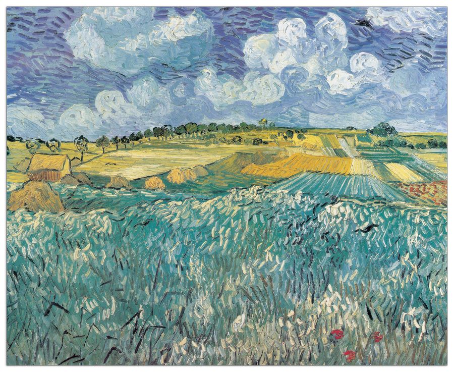 Van Gogh - Plan Auvers, Decorative MDF Panel (140x114cm)