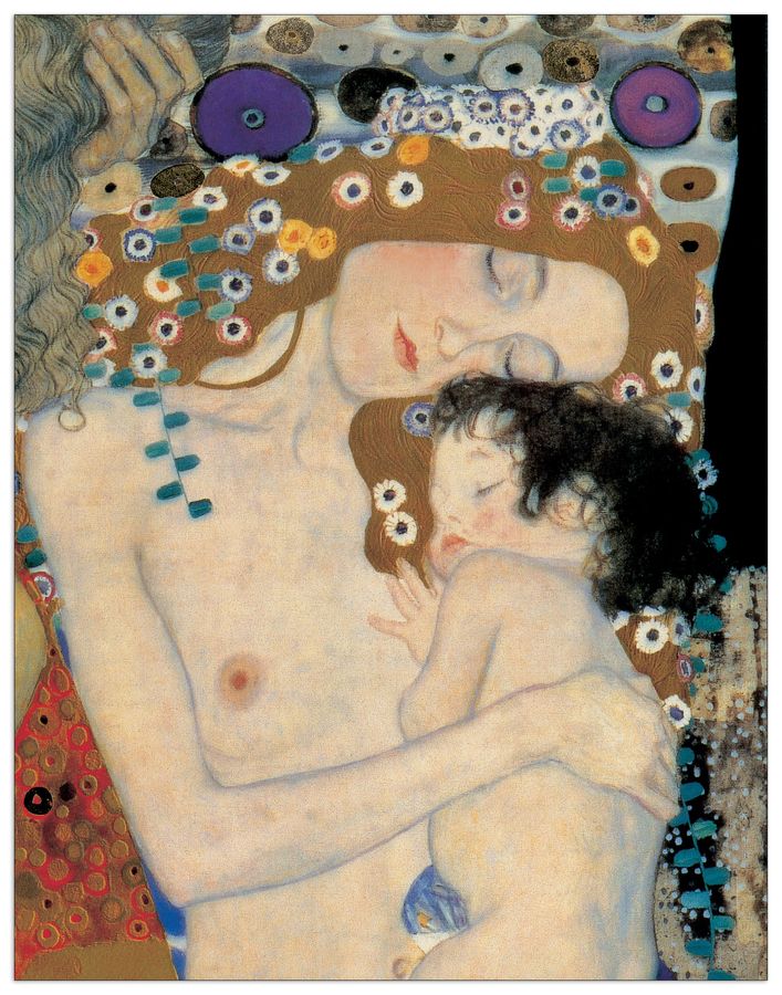 Klimt - Mother And Child, Decorative MDF Panel (60x80cm)