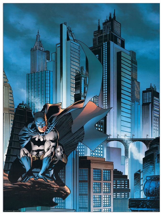 Dc Comics - Gotham City 1, Decorative MDF Panel (60x80cm)