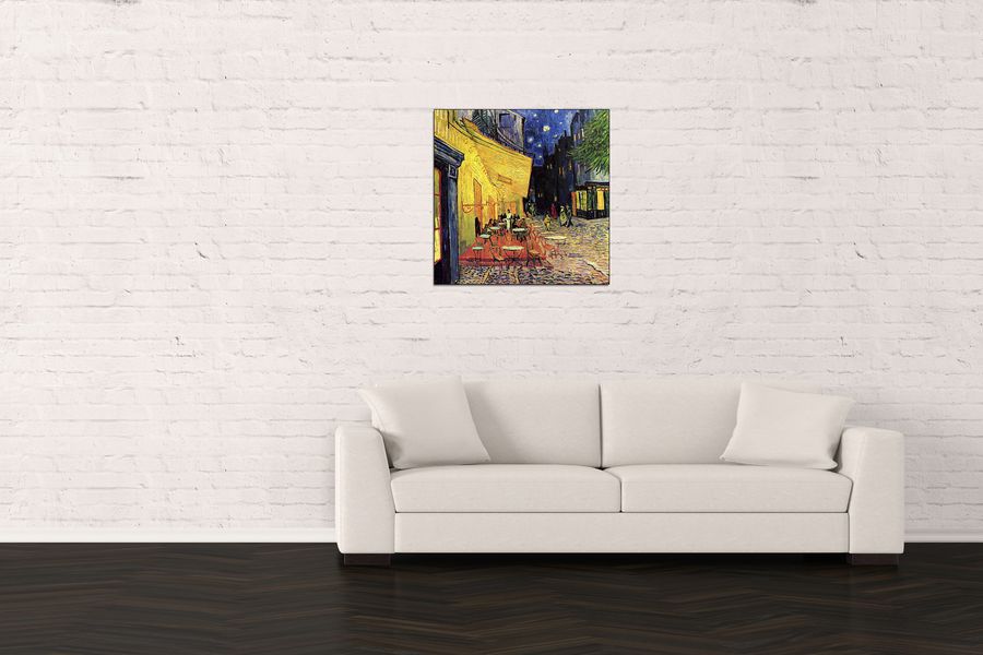 Van Gogh Vincent - The Terrace Cafe_lg, Decorative MDF Panel (70x70cm)