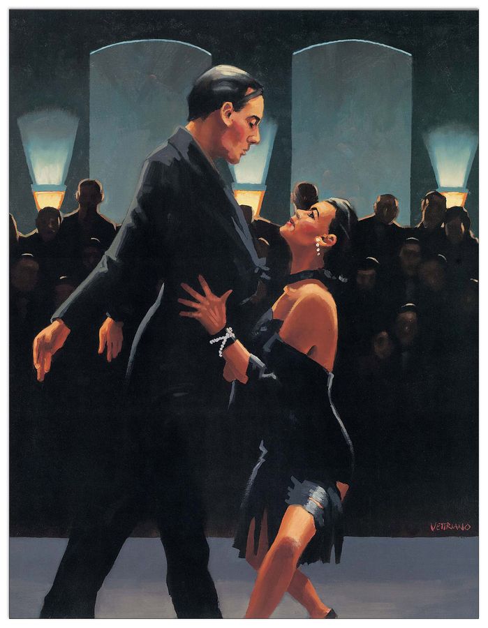 Vettriano - Rumba In Black, Decorative MDF Panel (44x57cm)