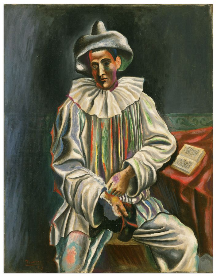 artopweb Picasso - Pierrot Decorative MDF Panel (60x77cm)