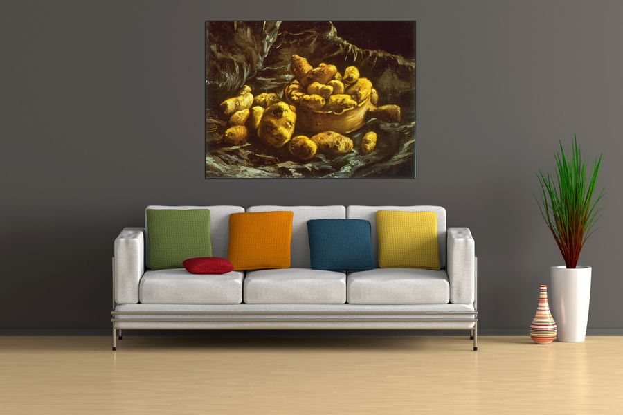 Van Gogh Vincent - Earthen Bowls, Decorative MDF Panel (120x90cm)