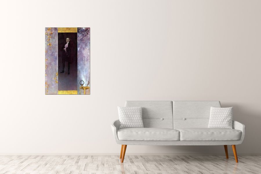 Klimt Gustav - Hofburg actor Josef Lewinsky as Carlos, Decorative MDF Panel (60x90cm)