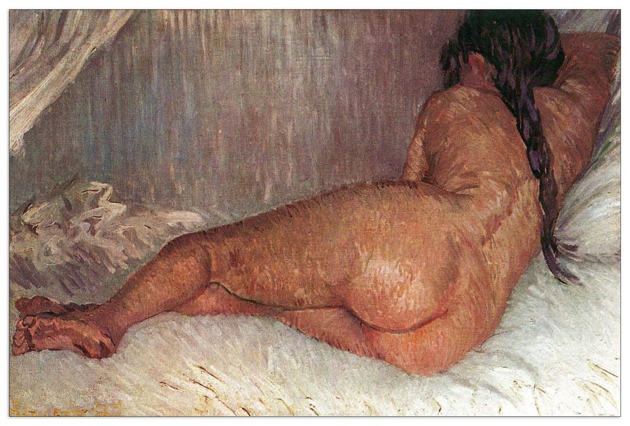 Van Gogh Vincent - Female Nude, Decorative MDF Panel (90x60cm)
