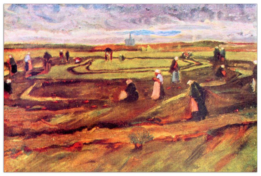 Van Gogh Vincent - Workers, Decorative MDF Panel (90x60cm)