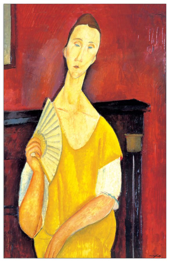 Modigliani - Woman With A Fan, Decorative MDF Panel (64x100cm)