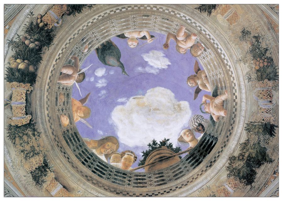 Mantegna - Camera Degli Sposi, Decorative MDF Panel (140x99cm)
