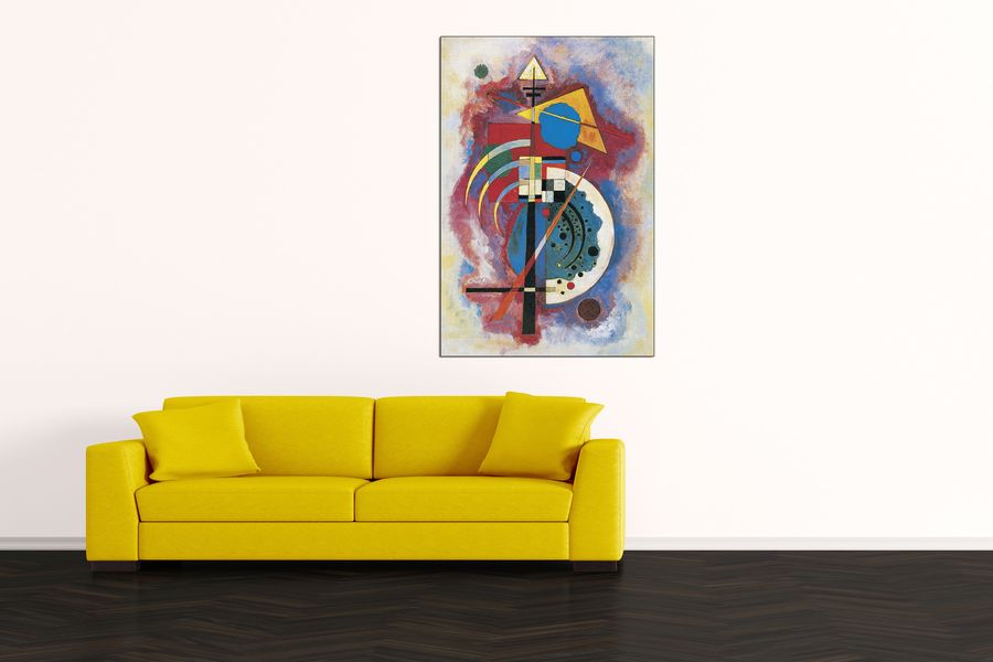 Vassily Kandinsky - Omaggio a Grohmann, Decorative MDF Panel (90x135cm)