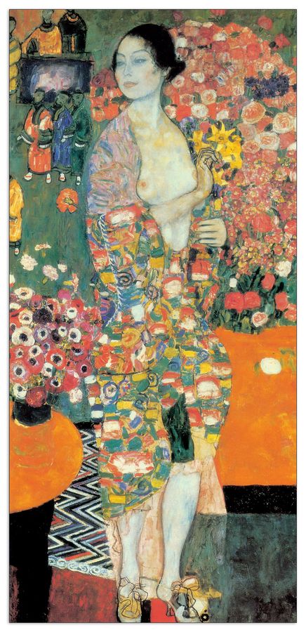 Klimt - Die Taenzerin, Decorative MDF Panel (47x100cm)