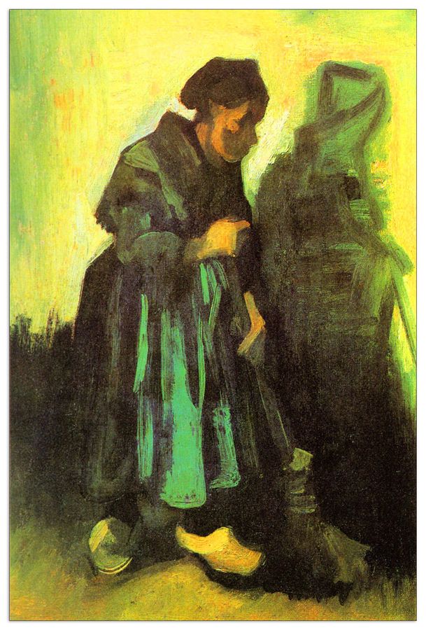 Van Gogh Vincent - Return of the farmer, Decorative MDF Panel (90x135cm)