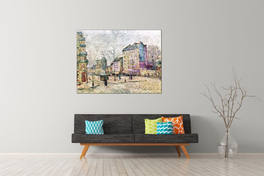 Van Gogh Vincent - Boulevard de Clichy, Decorative MDF Panel (120x90cm)