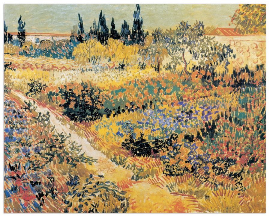 Van Gogh - Garden In Full Bloom, Decorative MDF Panel (100x80cm)