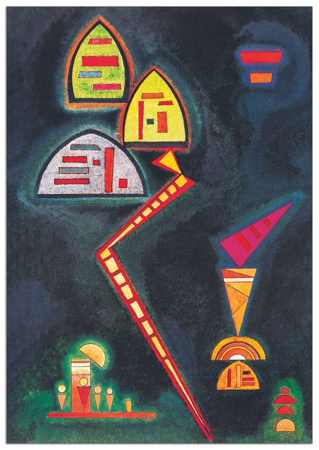 Vassily Kandinsky - Grun 1929, Decorative MDF Panel (85x120cm)
