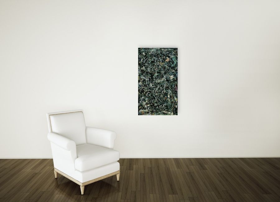 Pollock - Full Fanthom Five, Decorative MDF Panel (60x102cm)