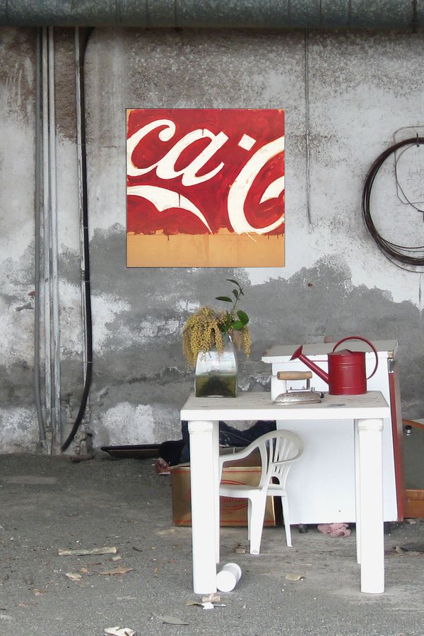 Schifano - Coca Cola, Decorative MDF Panel (96x96cm)