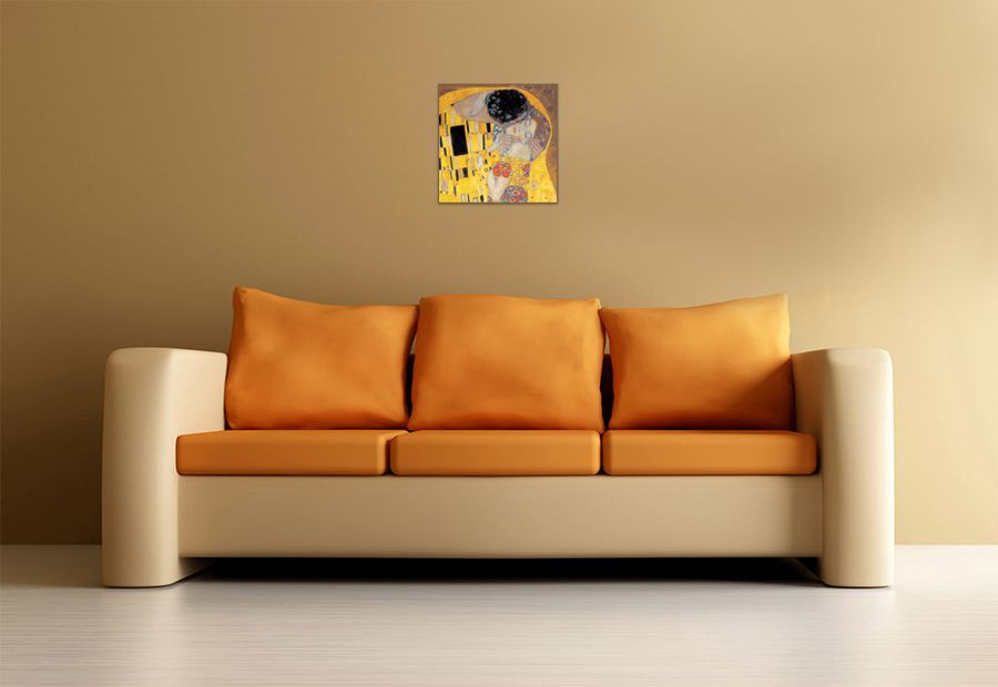 Klimt - Il Bacio Detail, Decorative MDF Panel (30x30cm)
